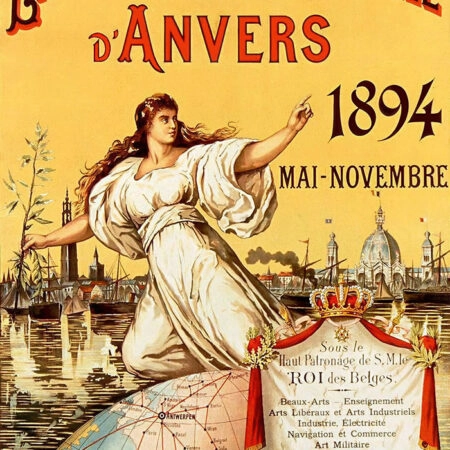 Πόστερ 1894 EXPOSITION UNIVERSELLE D'ANVERS - Posters Sticky 2