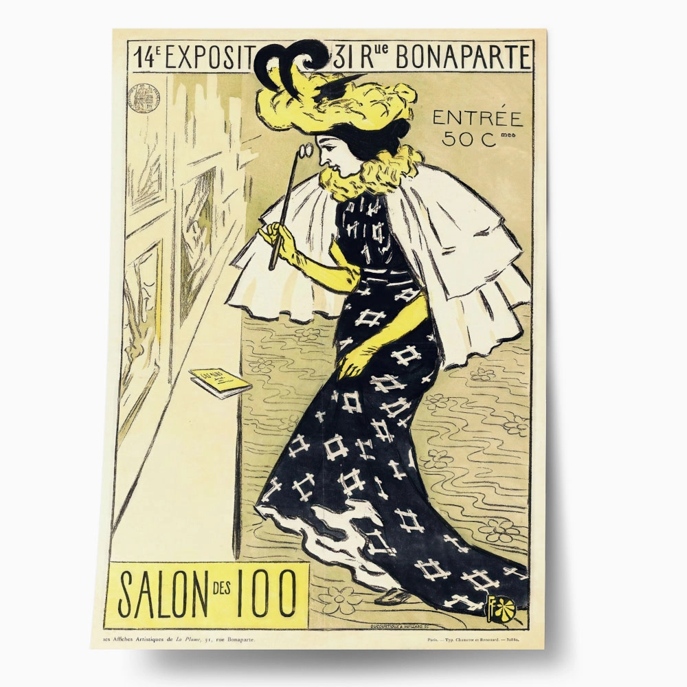 Πόστερ 1895 14TH EXHIBITION OF THE SALON DES 100