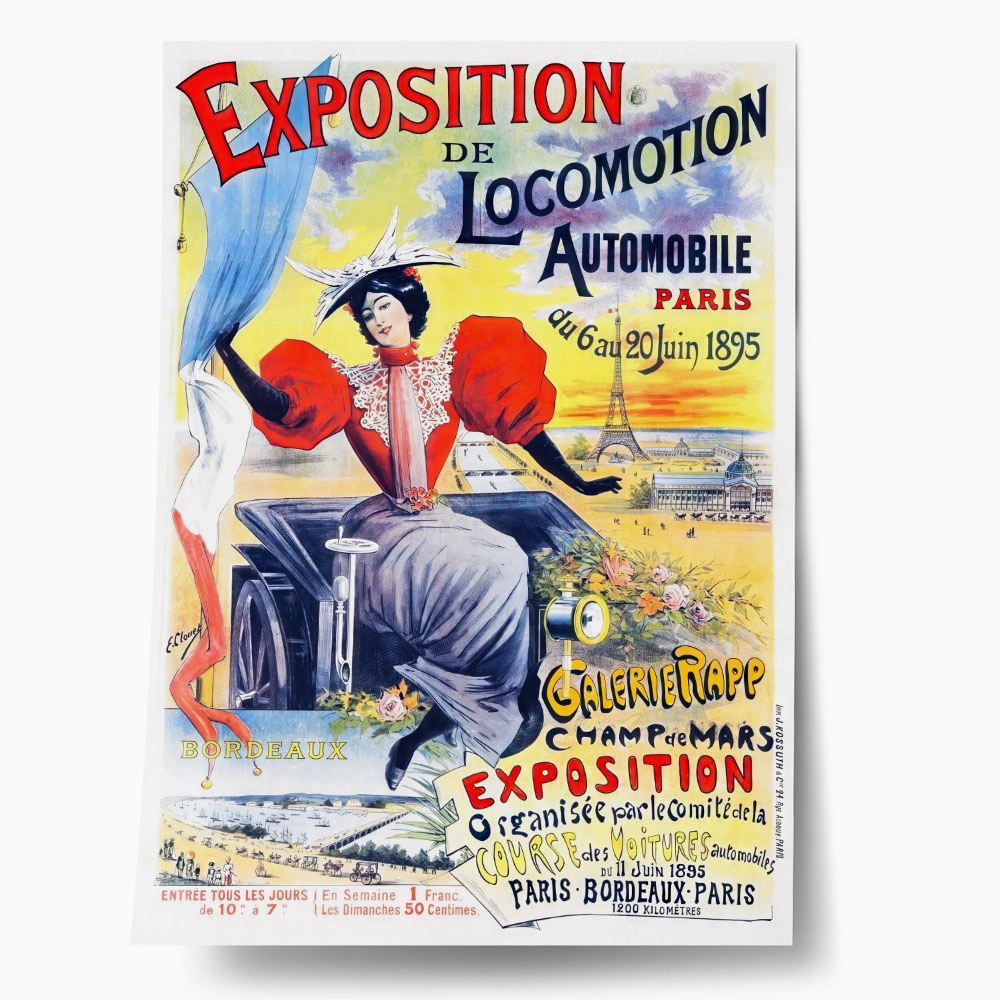 Πόστερ 1895 PARIS AUTOMOBILE SHOW