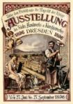 Πόστερ 1896 DRESDEN EXHIBITION OF SAXON CRAFTS AND APPLIED ARTS