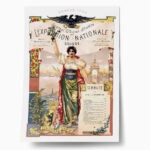 Πόστερ 1896 JOURNAL OFFICIEL ILLUSTRÉ DE L'EXPOSITION NATIONALE SUISSE
