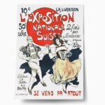 Πόστερ 1896 L'EXPOSITION NATIONALE SUISSE