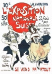 Πόστερ 1896 L'EXPOSITION NATIONALE SUISSE