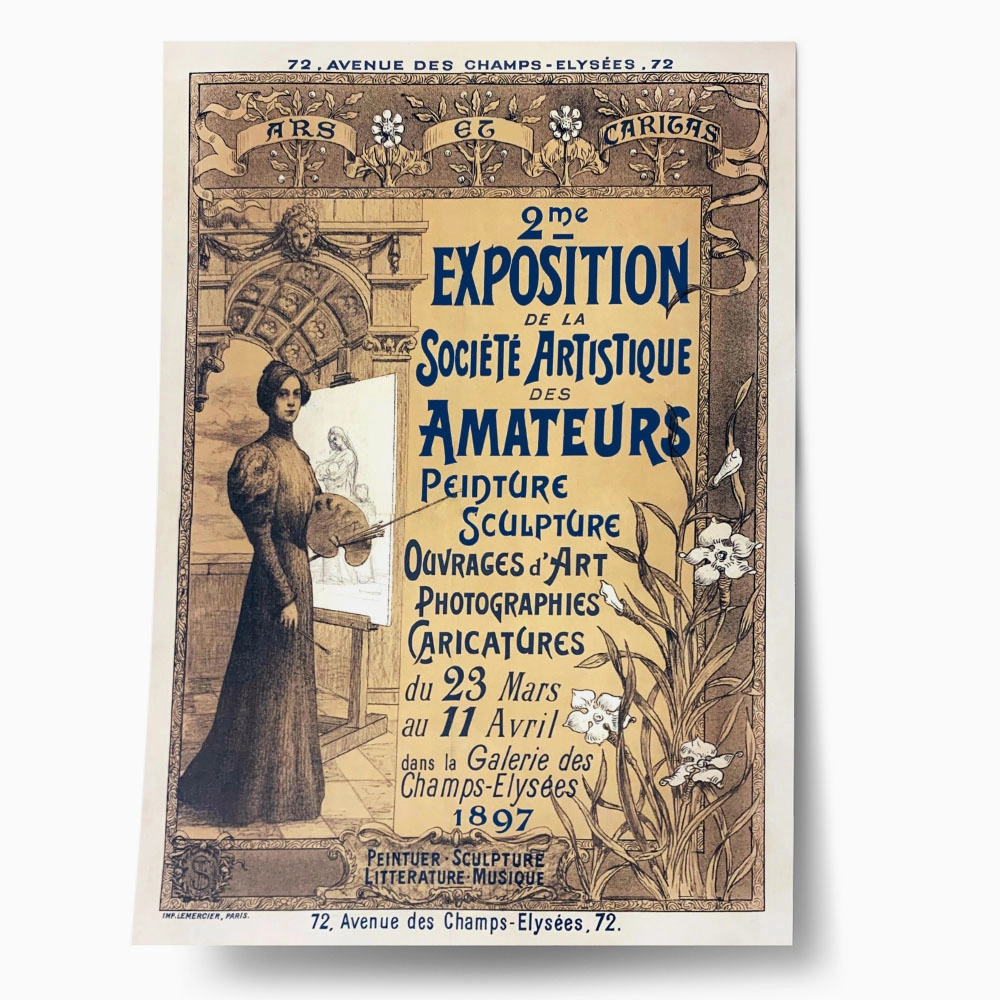 Πόστερ 1897 2ND EXPOSITION OF THE ARTISTIC SOCIETY OF AMATEURS