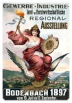 Πόστερ 1897 GEWERBE INDUSTRIE AUSSTELLUNG