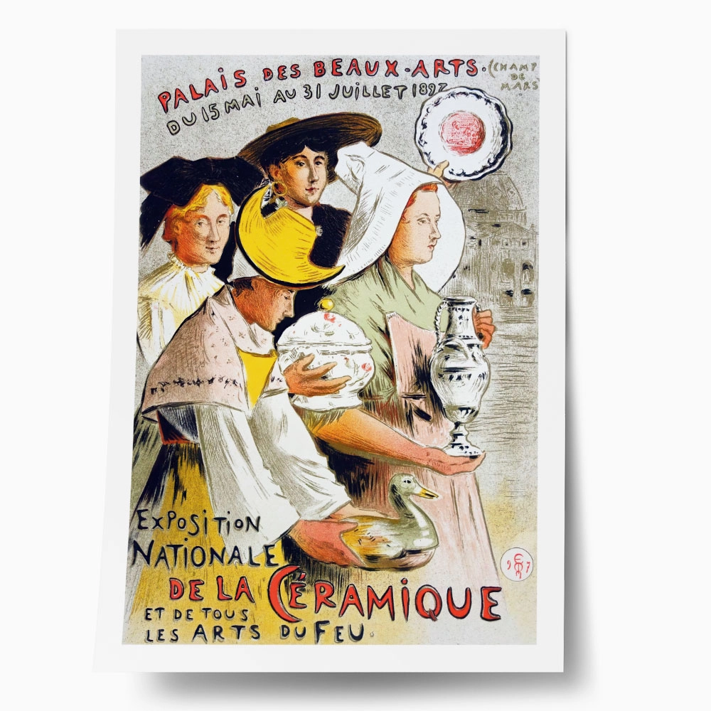 Πόστερ 1897 NATIONAL EXHIBITION OF CERAMICS AND FIRE ARTS