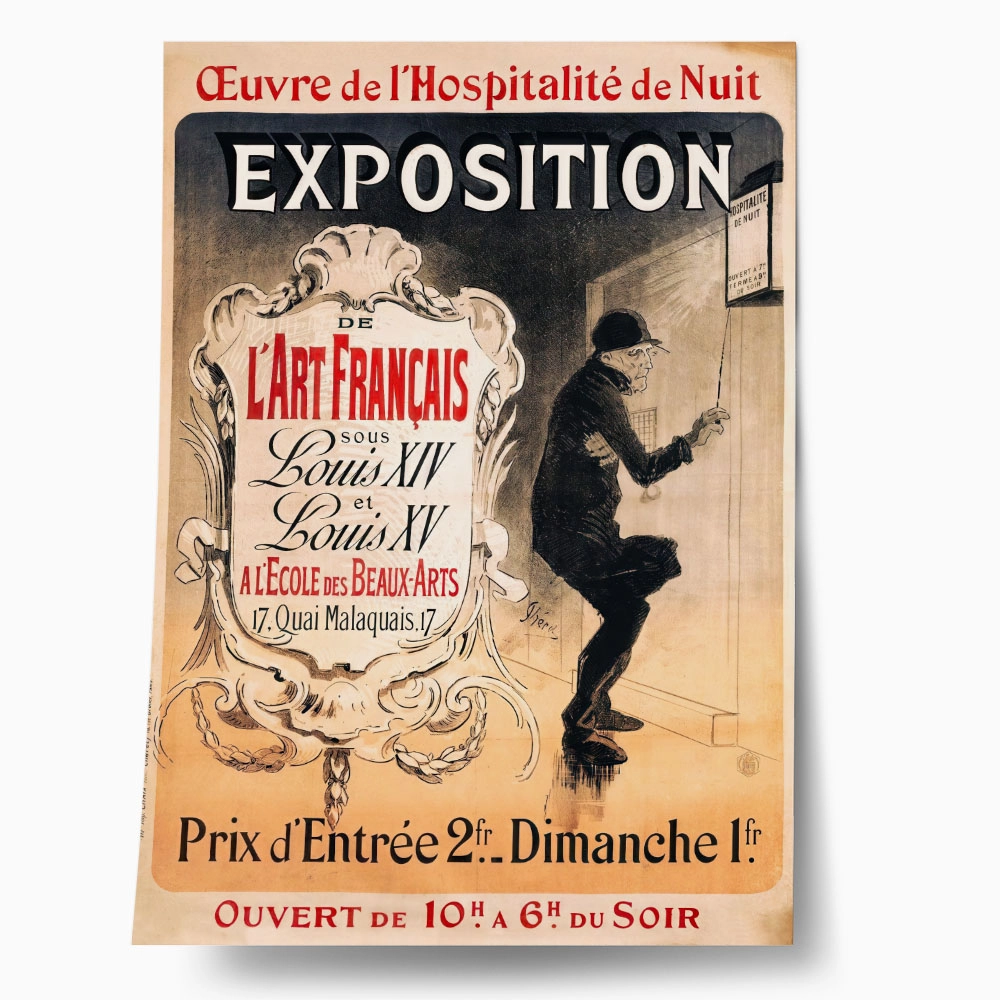 Πόστερ 1898 EUVRE DE L'HOSPITALITÉ DE NUIT