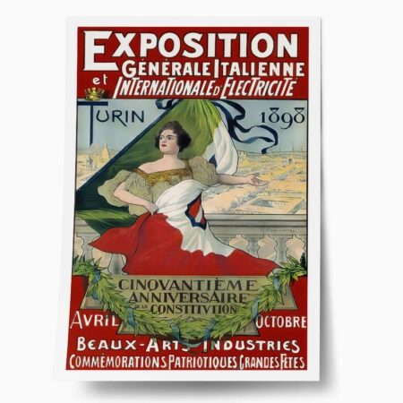 Πόστερ 1898 EXPOSITION INTERNATIONALE D'ELECTRICITÉ - Posters