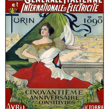 Πόστερ 1898 EXPOSITION INTERNATIONALE D'ELECTRICITÉ - Posters Sticky 2