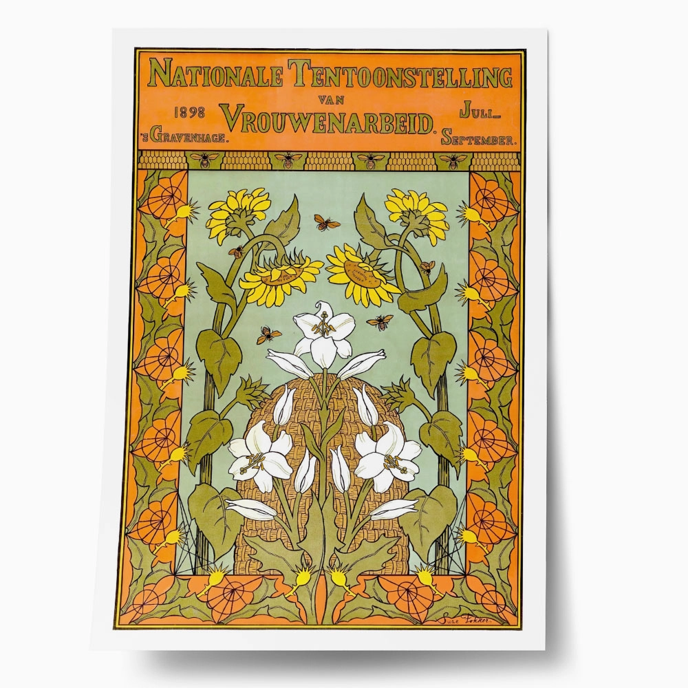 Πόστερ 1898 NATIONAL EXHIBITION OF WOMEN'S LABOR