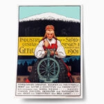 Πόστερ 1901 INDUSTRIAL AND CRAFT EXHIBITION IN GÄVLE