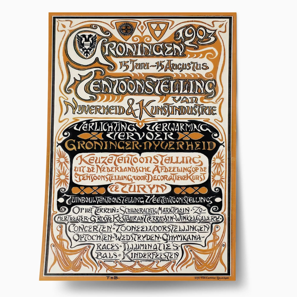 Πόστερ 1903 GRONINGEN EXHIBITION OF CRAFT AND ART INDUSTRY