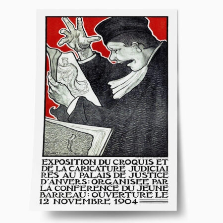 Πόστερ 1904 EXPOSITION DU CROQUIS ET DE LA CARICATURE JUDICIAIRES - Posters
