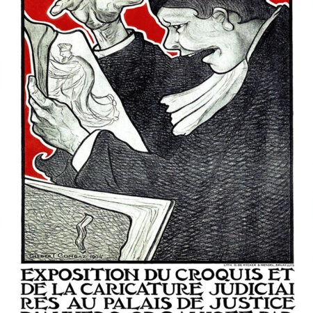 Πόστερ 1904 EXPOSITION DU CROQUIS ET DE LA CARICATURE JUDICIAIRES - Posters Sticky 2
