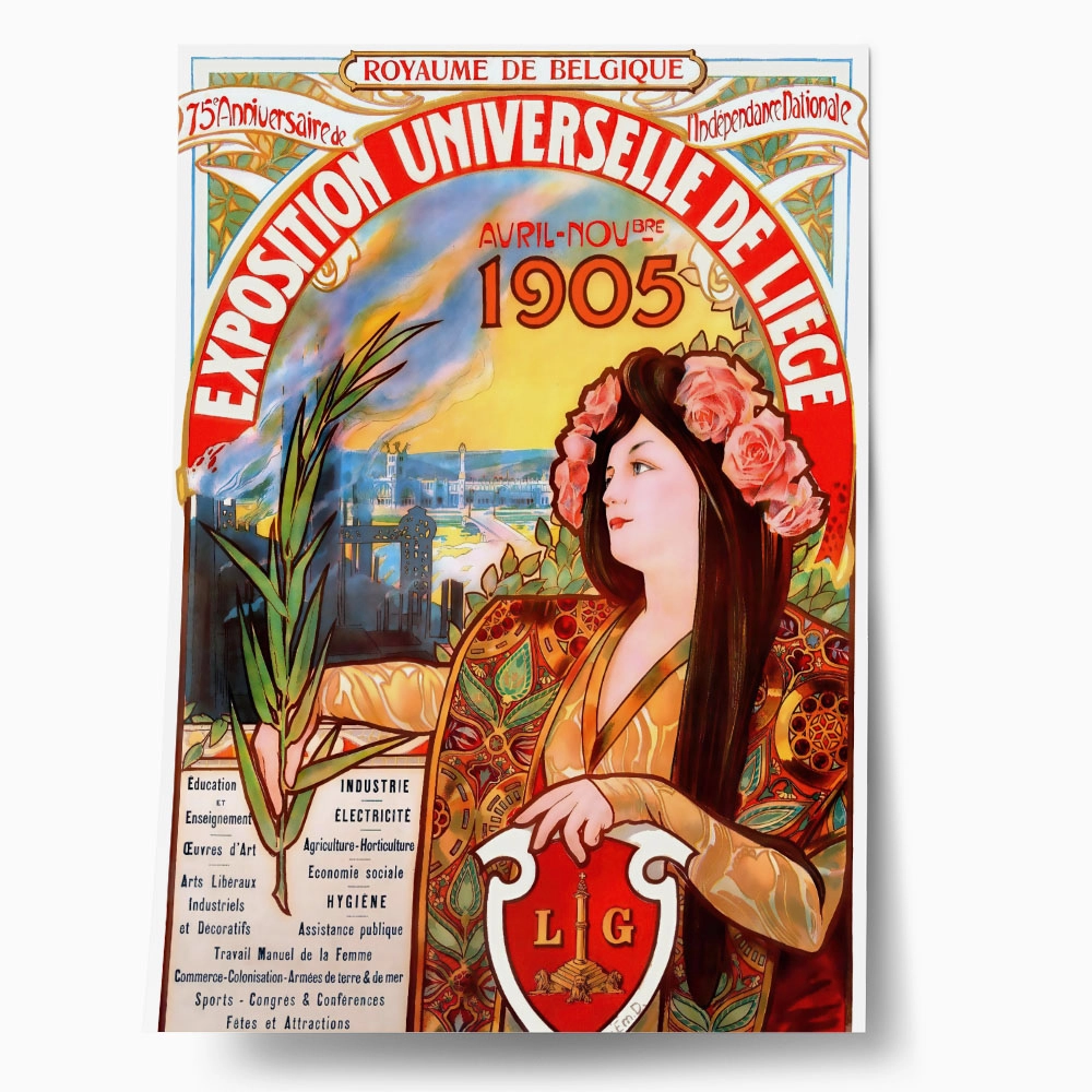 Πόστερ 1905 EXPOSITION UNIVERSELLE DE LIÈGE
