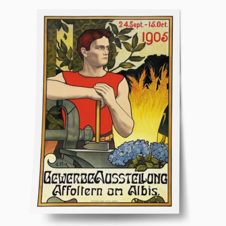 Πόστερ 1905 GEWERBEAUSSTELLUNG AFFOLTERN AM ALBIS - Posters