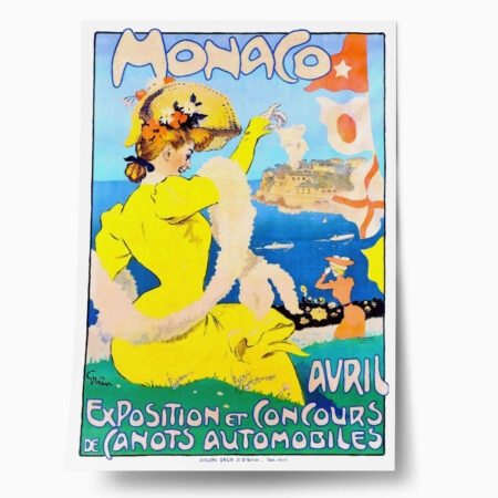 Πόστερ 1908 MONACO EXPOSITION ET CONCOURS DE CANOTS AUTOMOBILES - Posters