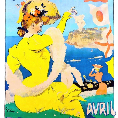 Πόστερ 1908 MONACO EXPOSITION ET CONCOURS DE CANOTS AUTOMOBILES - Posters Sticky 2
