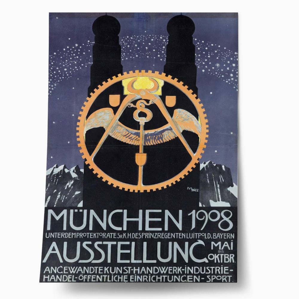 Πόστερ 1908 MUNICH EXHIBITION