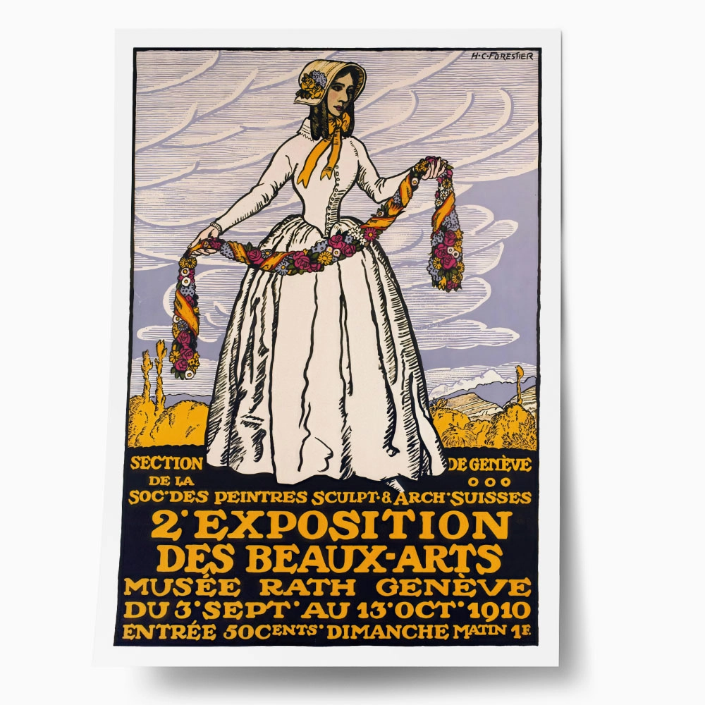 Πόστερ 1910 2ND FINE ARTS EXHIBITION