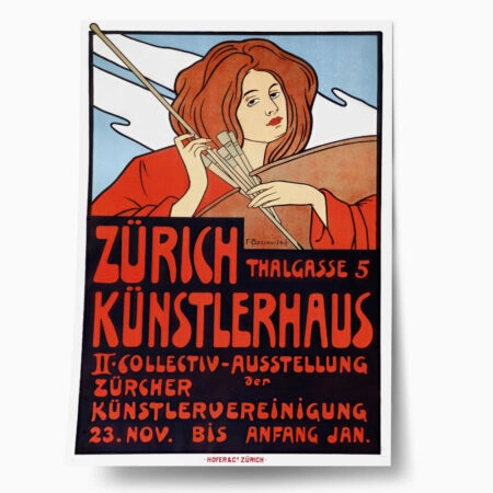 Πόστερ 1910 ART EXHIBITION AT THE ZÜRCHER KÜNSTLERHAUS - Posters
