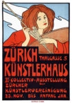 Πόστερ 1910 ART EXHIBITION AT THE ZÜRCHER KÜNSTLERHAUS
