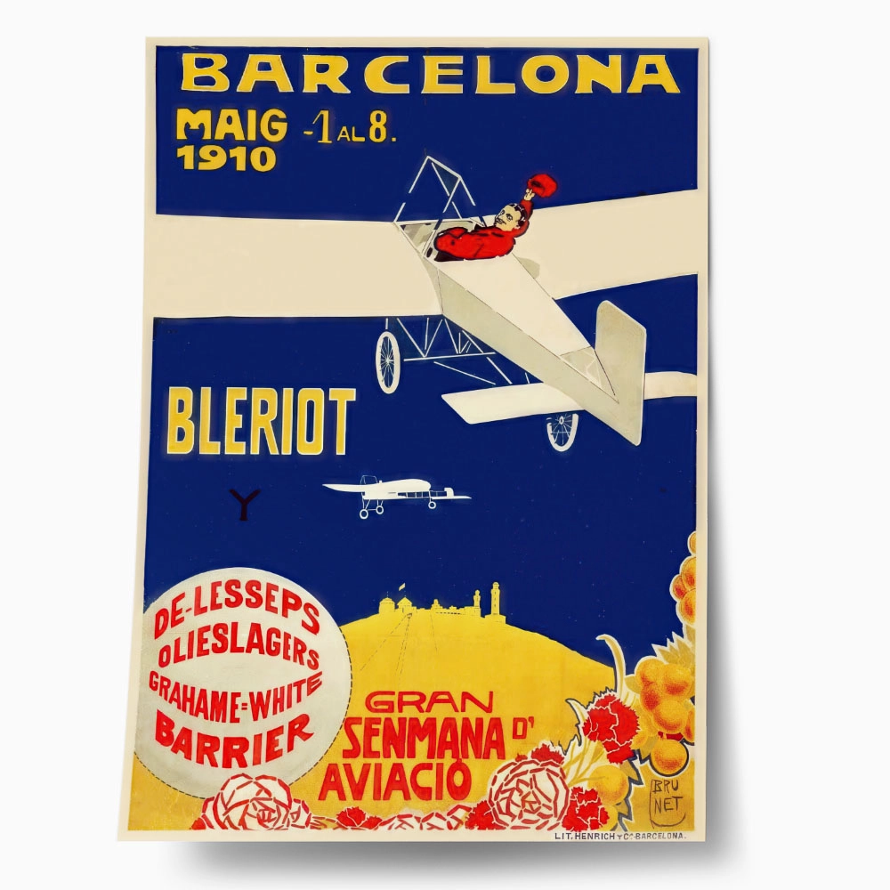 Πόστερ 1910 BARCELONA GRAN SENMANA D'AVIACIO