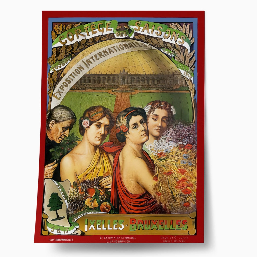 Πόστερ 1910 CORTÈGE DES SAISONS
