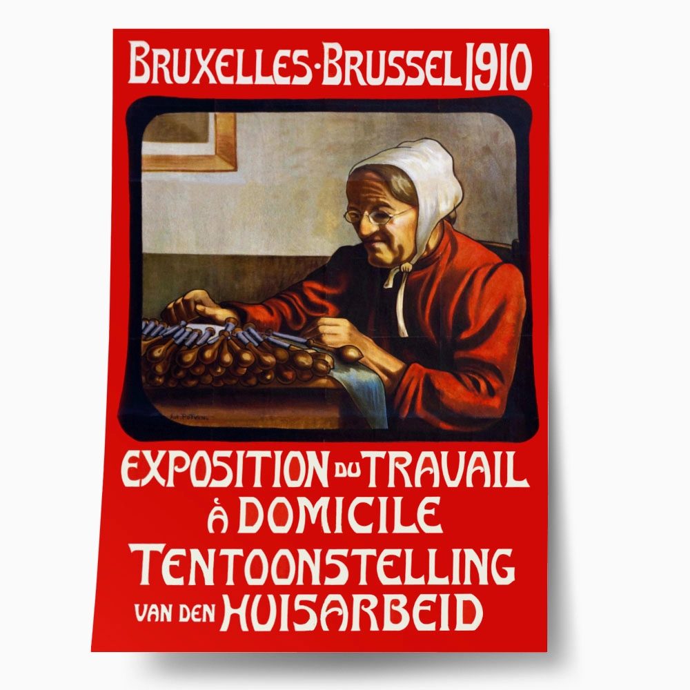 Πόστερ 1910 DOMESTIC WORK EXHIBITION