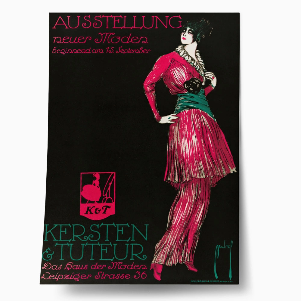 Πόστερ 1912 AUSSTELLUNG NEUER MODEN