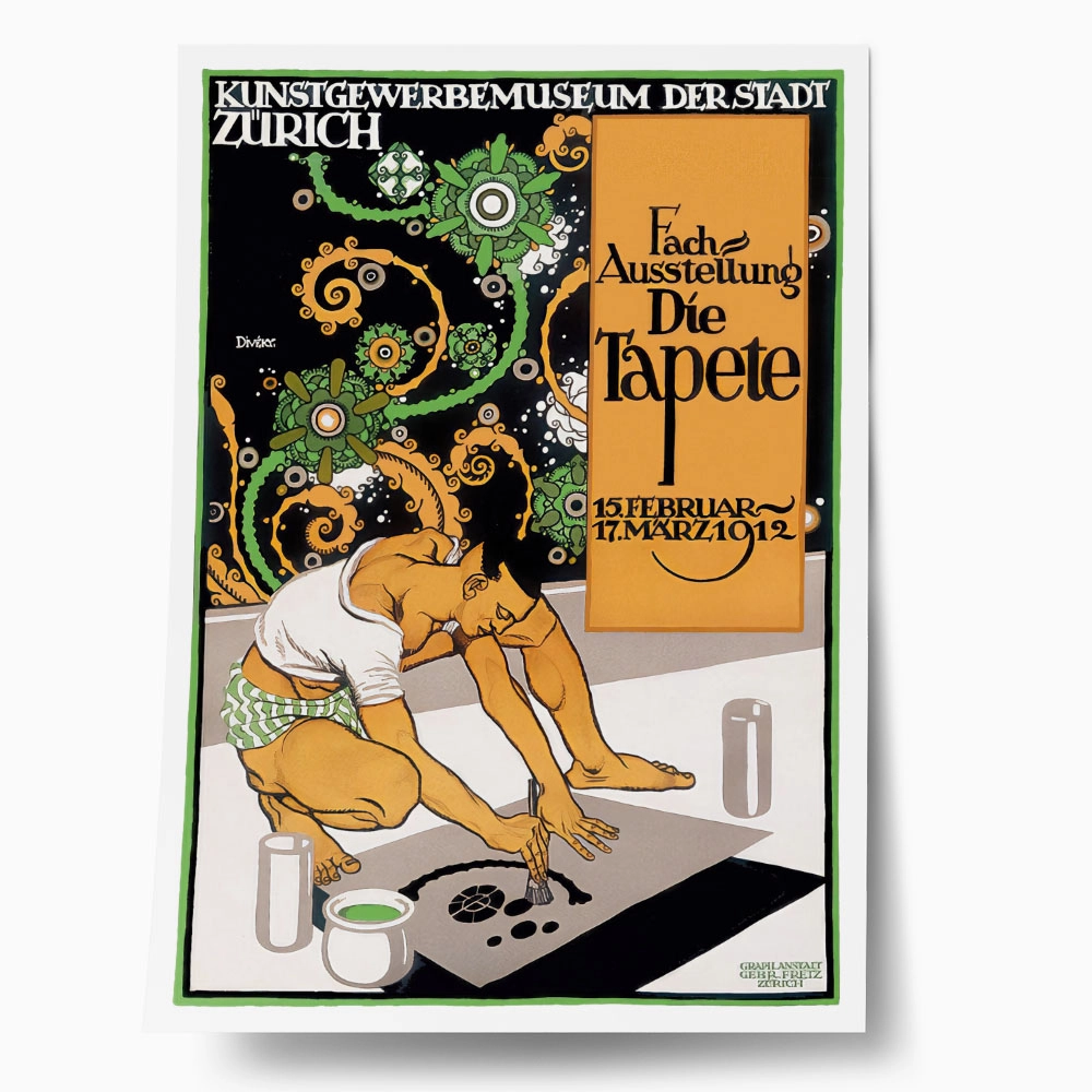 Πόστερ 1912 FACHAUSSTELLUNG DIE TAPETE