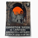 Πόστερ 1912 SWISS EXHIBITION OF COFFEE SHOPS INNS AND HOTELS