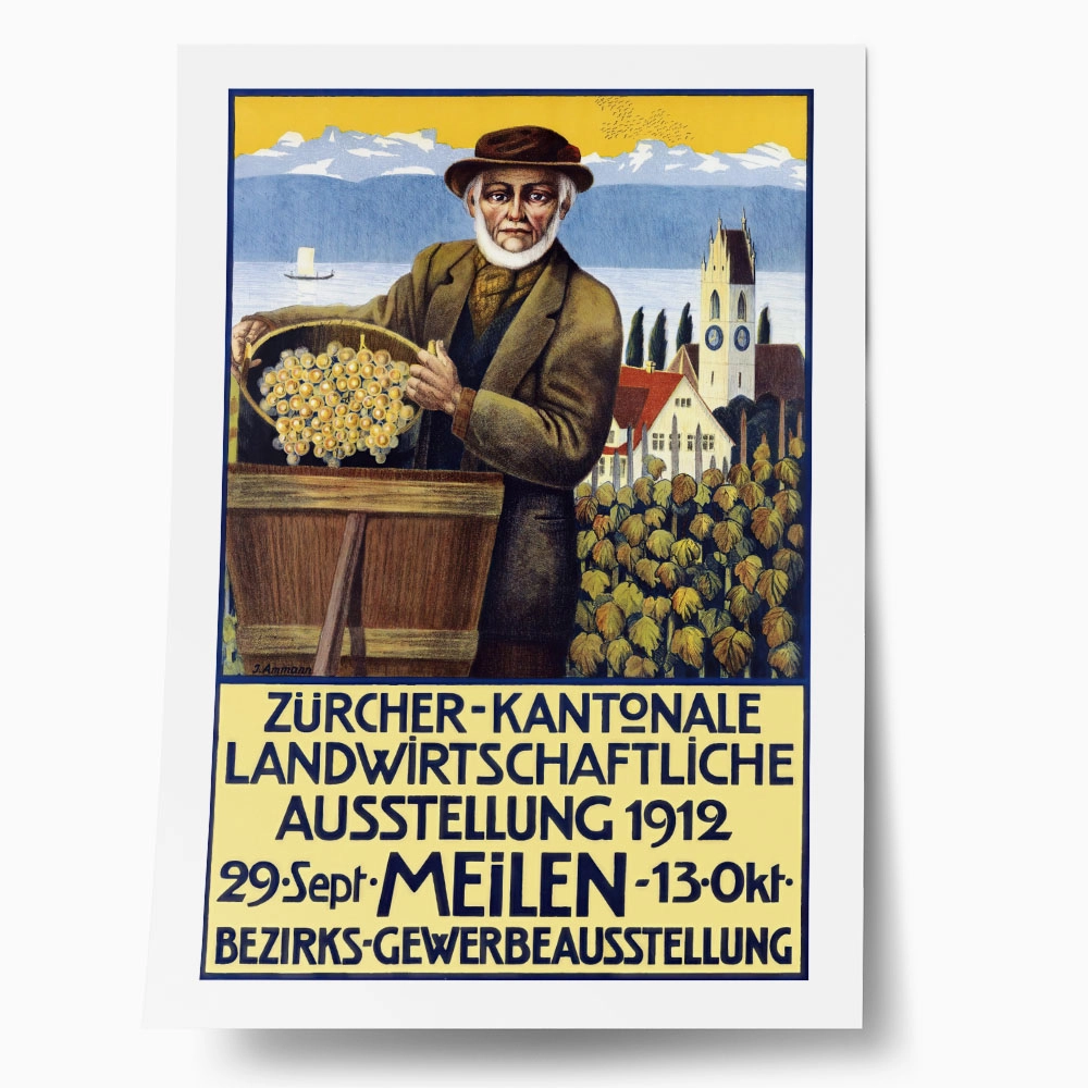 Πόστερ 1912 ZURICH CANTONAL AGRICULTURAL EXHIBITION