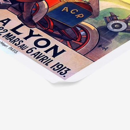 Πόστερ 1913 EXPOSITION LYONNAISE INTERNATIONALE D'AUTOMOBILES AVIATION - Posters Sticky 1