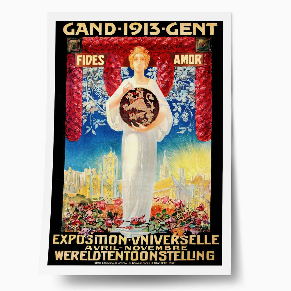 Πόστερ 1913 GHENT INTERNATIONAL EXPOSITION