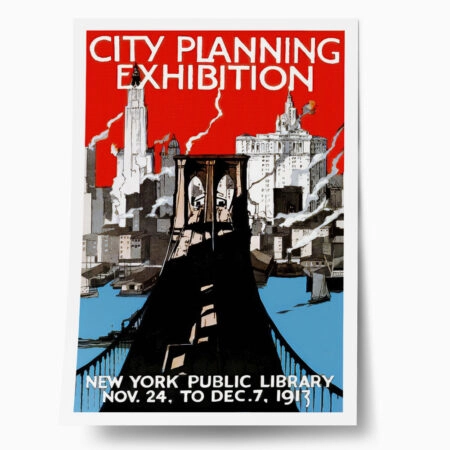 Πόστερ 1913 NEW YORK PUBLIC LIBRARY CITY PLANNING EXHIBITION - Posters