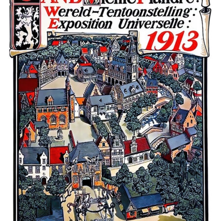 Πόστερ 1913 WORLD FAIR IN GHENT - Posters Sticky 2