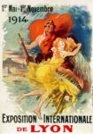 Πόστερ 1914 EXPOSITION INTERNATIONALE DE LYON