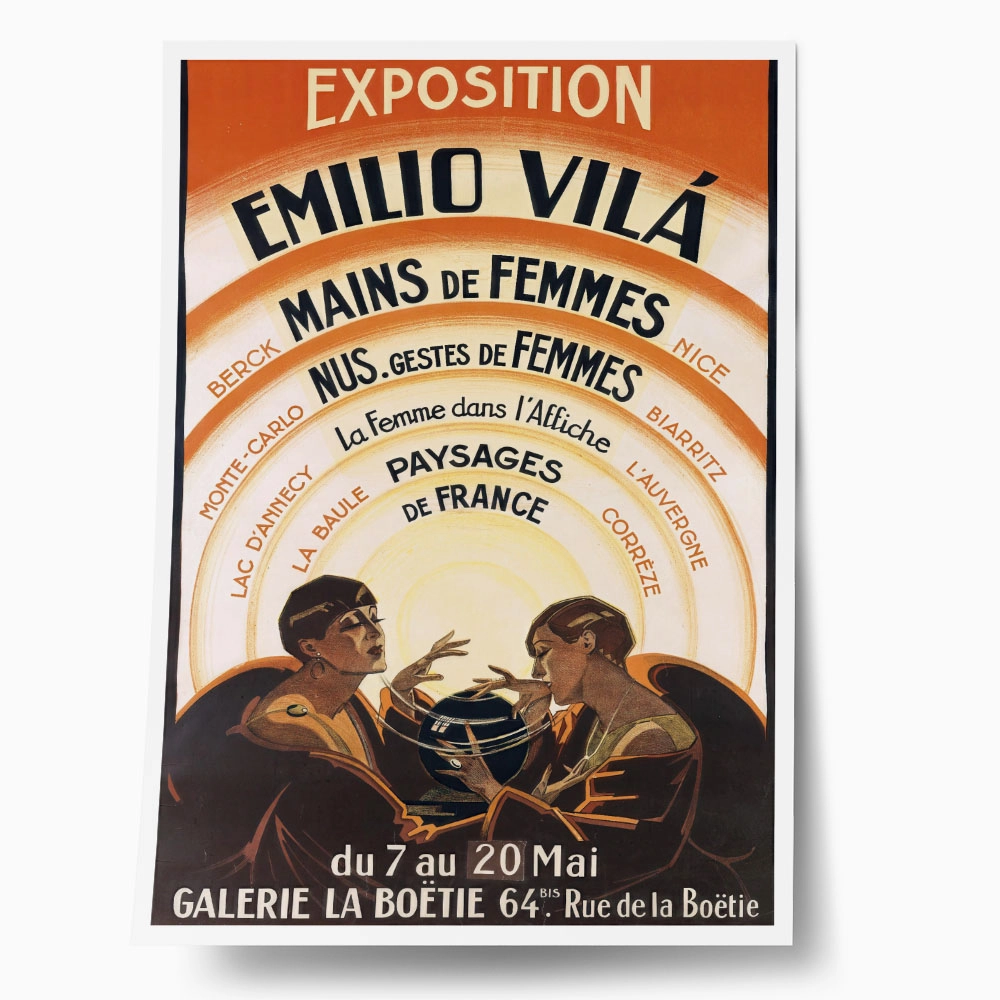 Πόστερ 1920 EXPOSITION EMILIO VILÁ