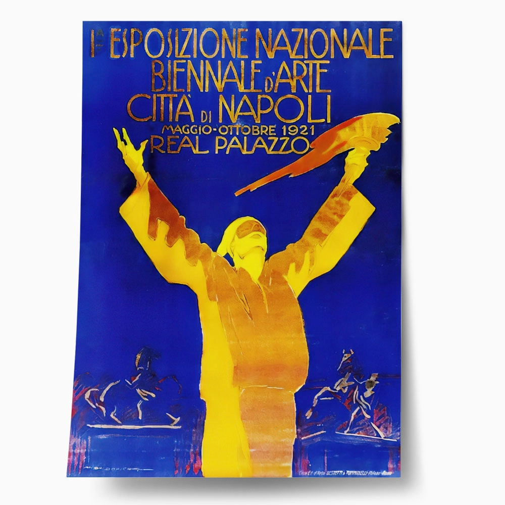 Πόστερ 1921 ESPOSIZIONE NAZIONALE BIENNALE CITTÀ DI NAPOLI