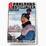 Πόστερ 1921 GRØNLANDS UDSTILLINGEN KØBENHAVN