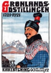 Πόστερ 1921 GRØNLANDS UDSTILLINGEN KØBENHAVN