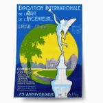Πόστερ 1922 EXPOSITION INTERNATIONALE DE L'ART DE L'INGÉNIEUR