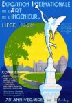 Πόστερ 1922 EXPOSITION INTERNATIONALE DE L'ART DE L'INGÉNIEUR