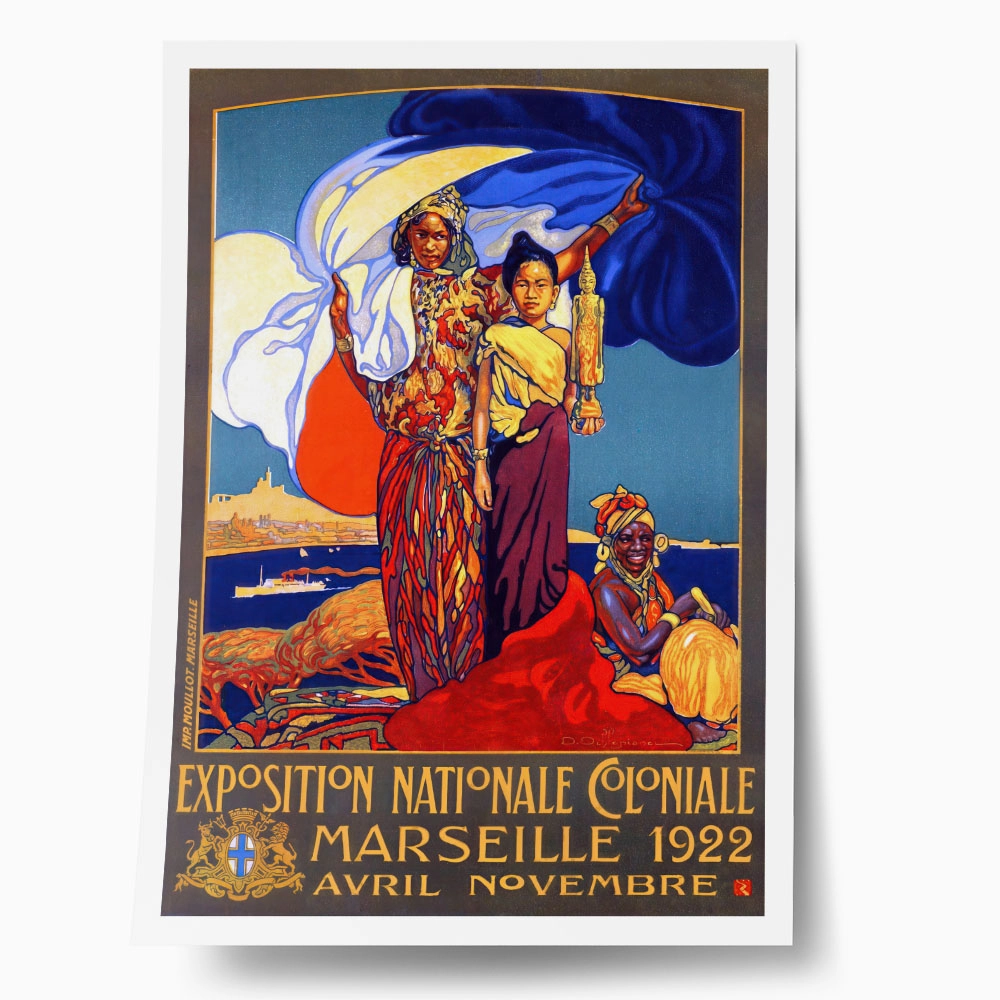 Πόστερ 1922 EXPOSITION NATIONALE COLONIALE