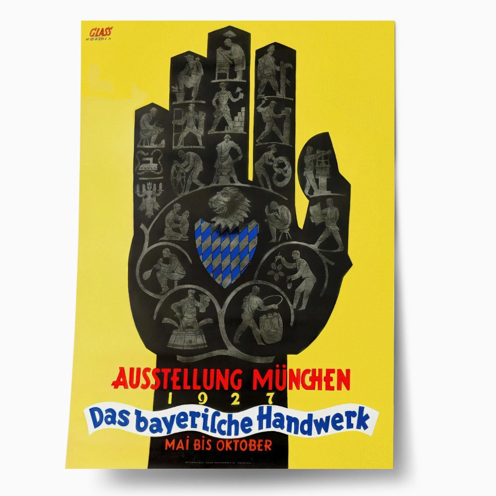Πόστερ 1927 BAVARIAN CRAFT EXHIBITION IN MUNICH