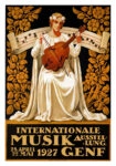 Πόστερ 1927 INTERNATIONAL MUSIC EXHIBITION