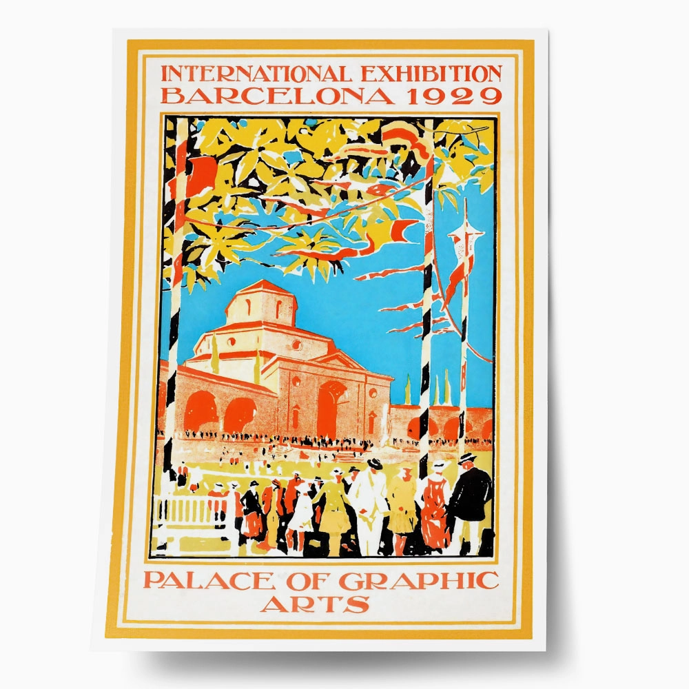 Πόστερ 1929 INTERNATIONAL EXHIBITION IN BARCELONA