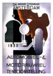 Πόστερ 1930 AUTOMOBILE AND MOTORCYCLE EXHIBITION