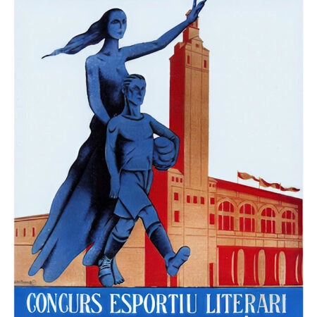 Πόστερ 1930 PROGRAMA ESPORTIU-CULTURAL DE LA FEDERACIÓ CATALANA DE FUTBOL - Posters Sticky 2
